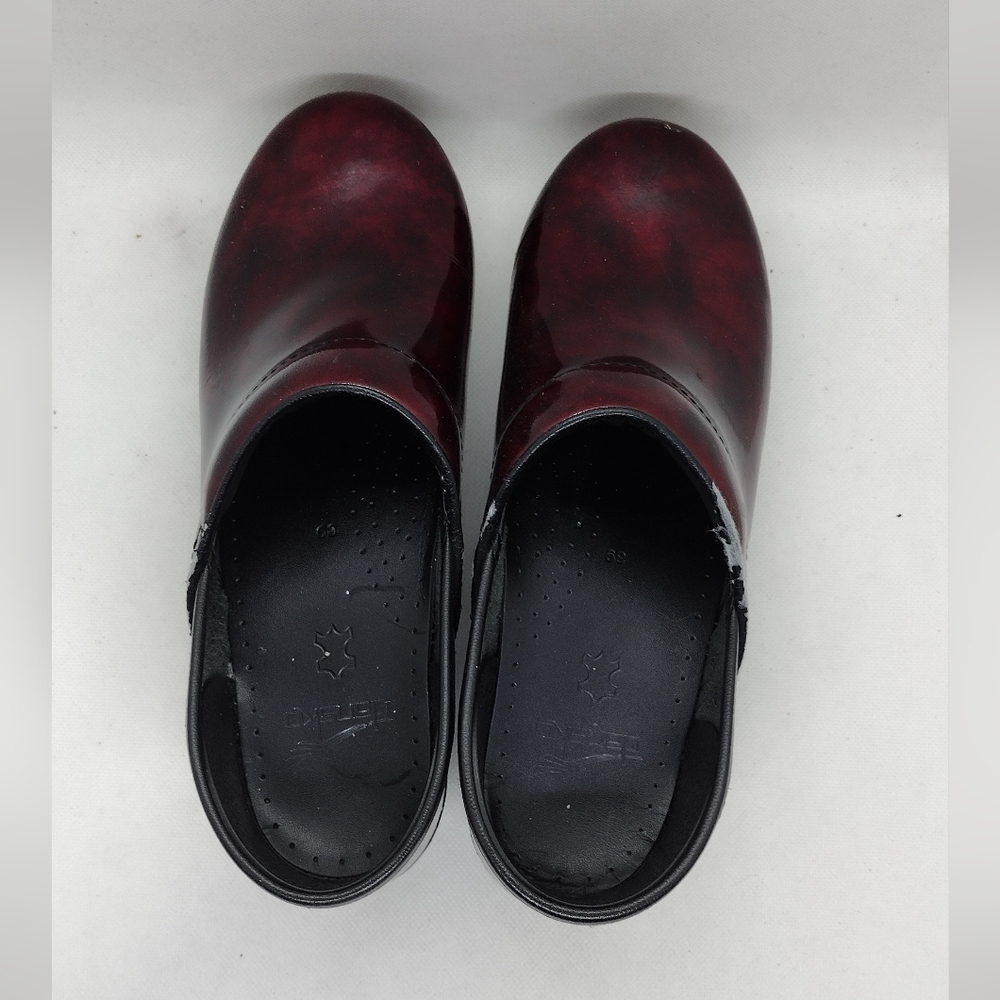 Dansko Slip On Professional Nurse/Medical Mules Clogs Women's 39 Burgundy Work - Picture 4 of 14